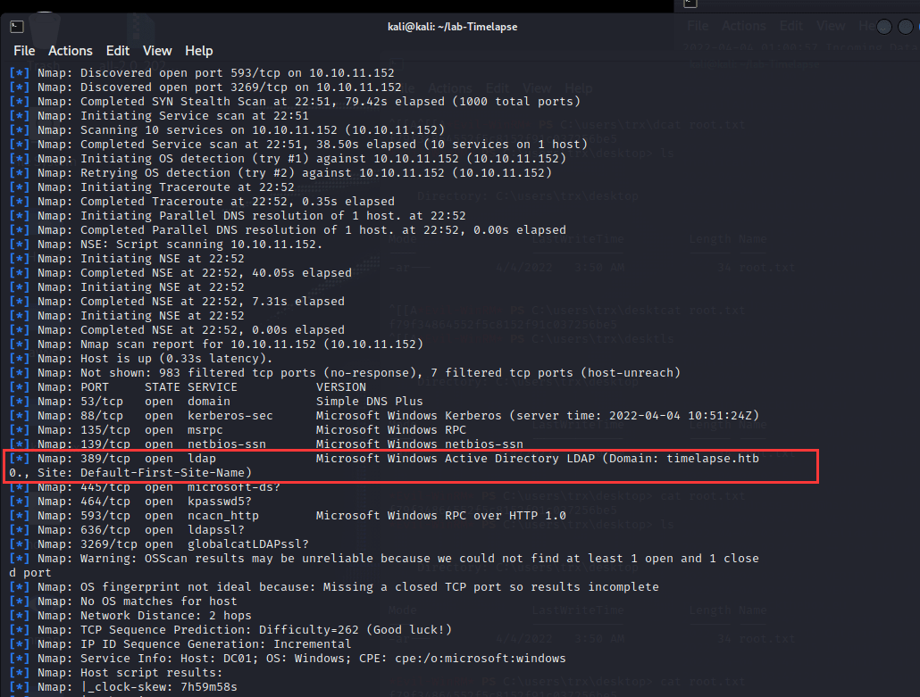 这里发现了服务器域:timelapse.htb 这里发现了服务器域:timelapse.htb